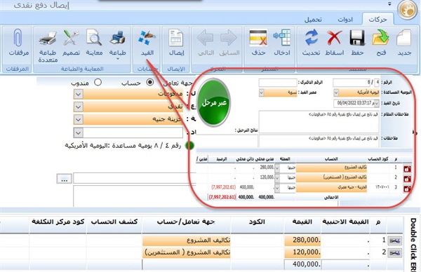 تكلفة المشروع وتوزيعها على المؤسسين والمستثمرين